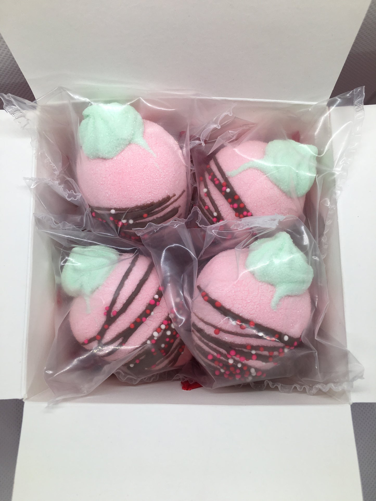 Inside Out Chocolate Covered Strawberry Marshmallows gift set